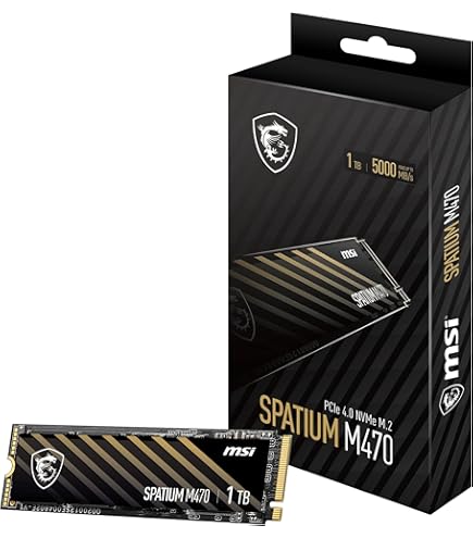 MSI SPATIUM M480 PRO PCIe 4.0 NVMe M.2 2TB Internal SSD PCIe